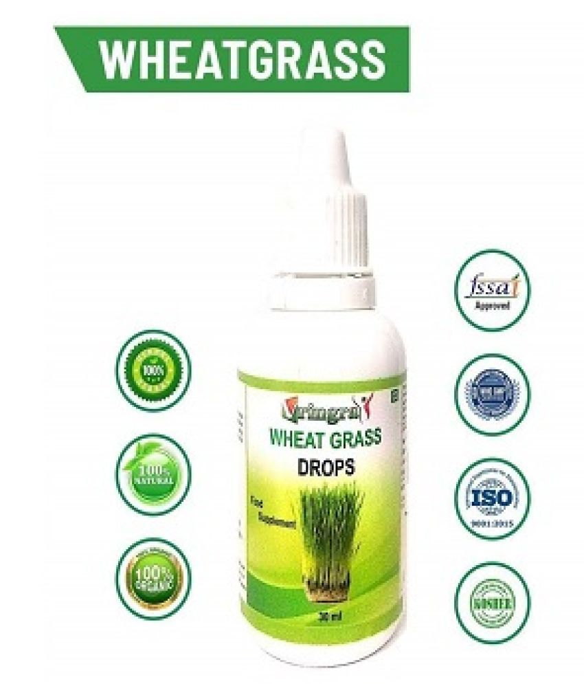 Ultra Pure Wheatgrass Drops Herbal Wheatgrass Extract Drops For Healthy Mind & Body 30 ml
