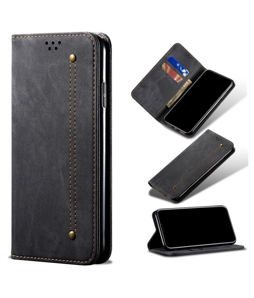 Apple iPhone 7 Flip Cover by PUDINI Black