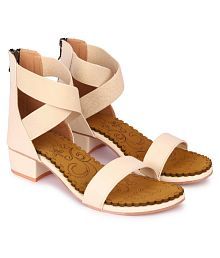 cream fleece flat sandals