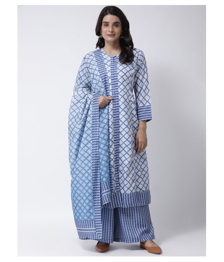 Ardozaa Chanderi Kurti With Palazzo  Stitched Suit  Buy Ardozaa Chanderi  Kurti With Palazzo  Stitched Suit Online at Low Price  Snapdealcom