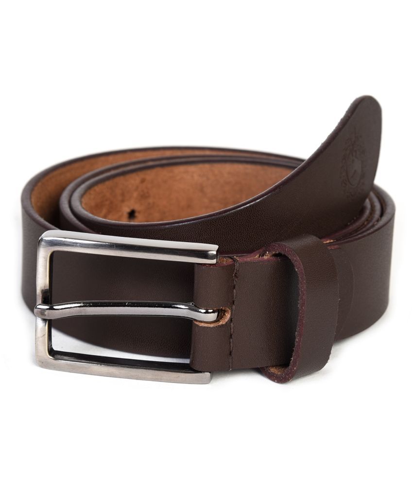 Hawai Brown Leather Casual Belt: Buy Online at Low Price in India ...