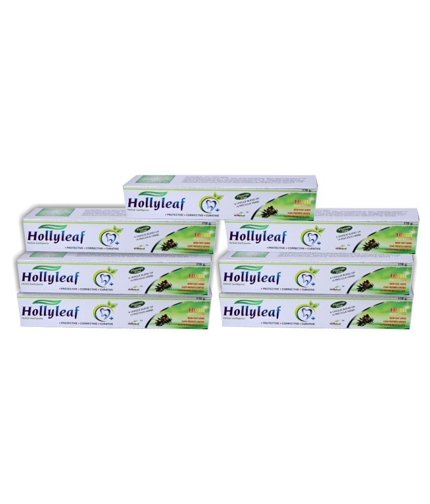 Hollyleaf Lifecare HOLLYLEAF LIFE CARE - white Toothpaste 100 gm Pack of 6:  Buy Hollyleaf Lifecare HOLLYLEAF LIFE CARE - white Toothpaste 100 gm Pack  of 6 at Best Prices in India - Snapdeal