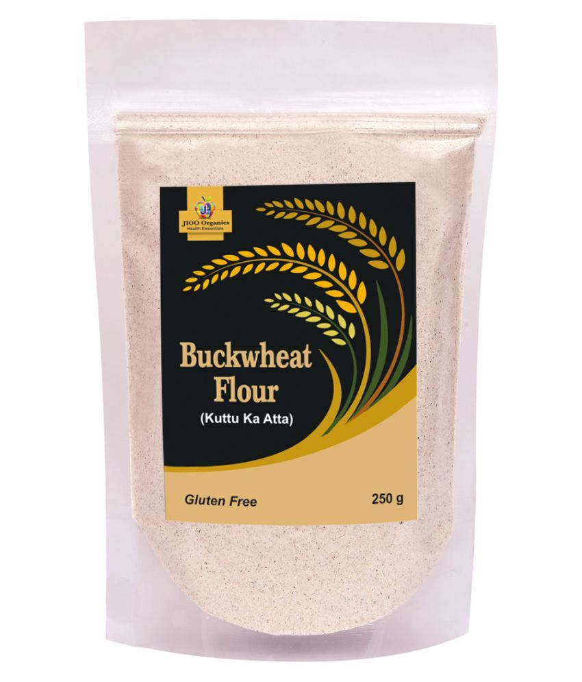 Jioo Organics Buckwheat Flour White Whole Wheat flour (Atta) 250 gm ...