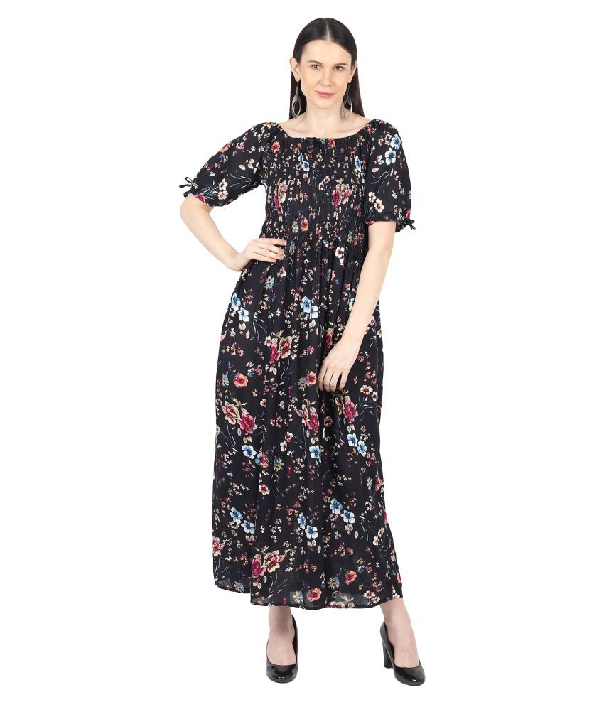 viscose cotton long frocks