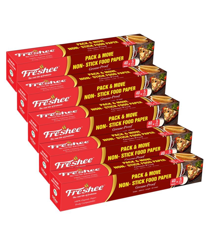     			Freshee 45 Meter Greaseproof Paper Pack of 5