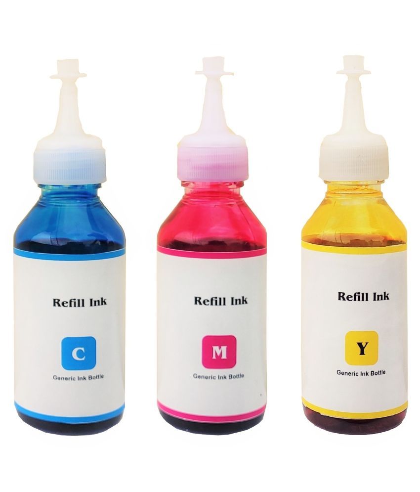 DOTINK Refill Epson T664 Multicolor Pack of 4 Ink bottle for Compatible