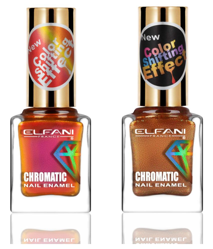     			Elfani Nail Polish Multi Multichrome Pack of 2 18 mL