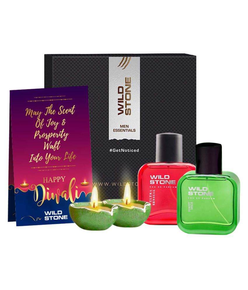     			Wild Stone Diwali Hamper with Ultra Sensual Perfume 50ml, Forest Spice Perfume 50ml and 2 Diya Combo Set ()