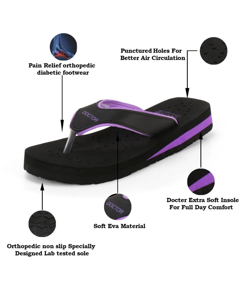 DOCTOR EXTRA SOFT Purple Slippers Price in India- Buy DOCTOR EXTRA SOFT Purple Slippers Online 