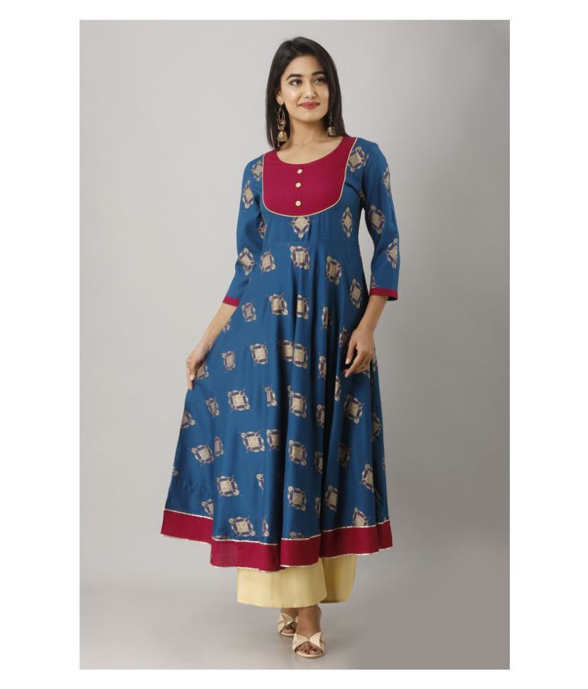 anarkali cotton kurti