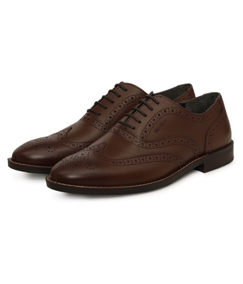 Red Tape Oxfords Genuine Leather Brown Formal Shoes Price in India- Buy ...