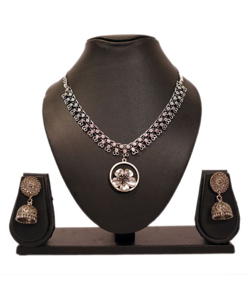 Antique Necklace With Traditional Jimmiky Kammal In Brazz Color For Women And Girls By Infioz Buy Antique Necklace With Traditional Jimmiky Kammal In Brazz Color For Women And Girls By Infioz Online