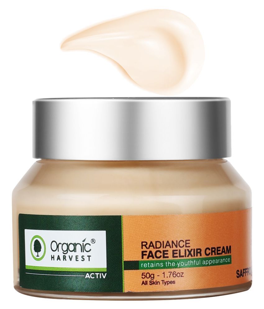     			Organic Harvest Activ Range Radiance Face Elixir Cream For Youthful Appearance, Paraben & Sulphate Free - 50gm