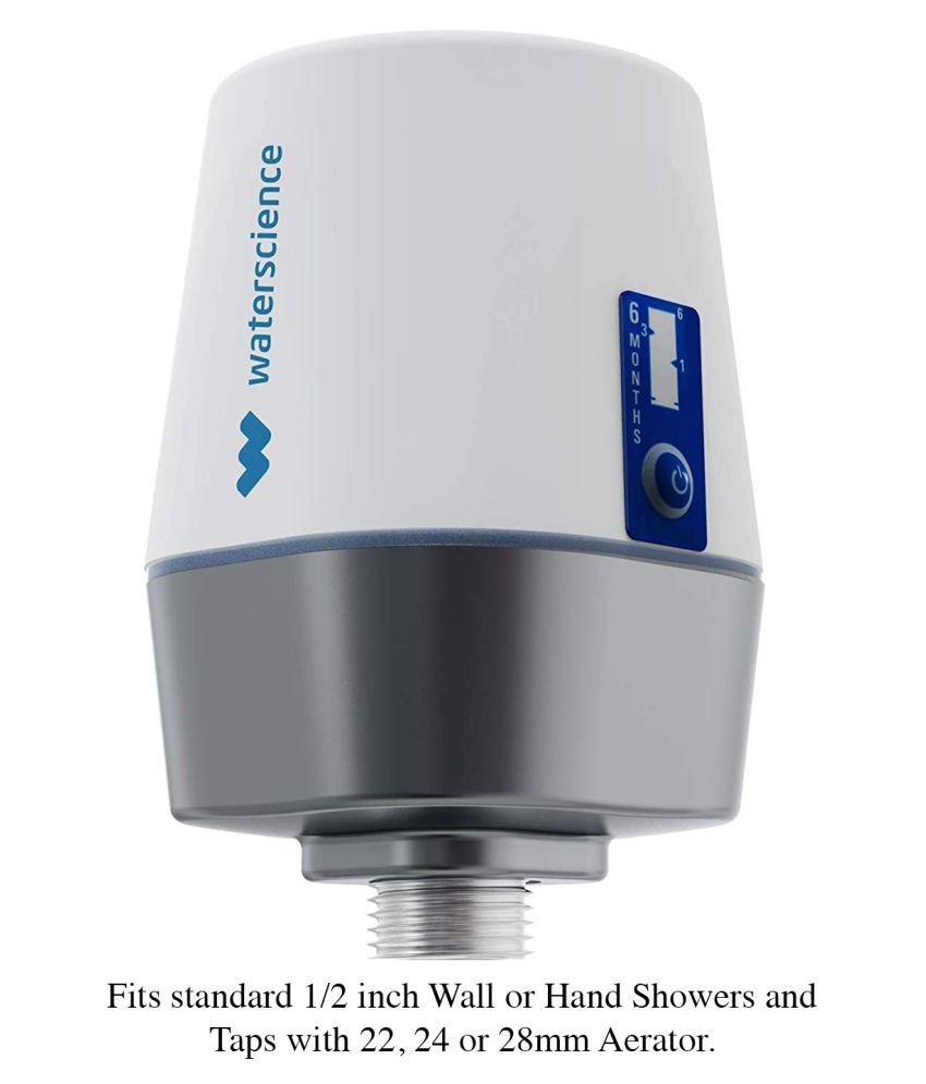 WaterScience Shower & Tap Filter for Municipal/Chlorinated water Supply