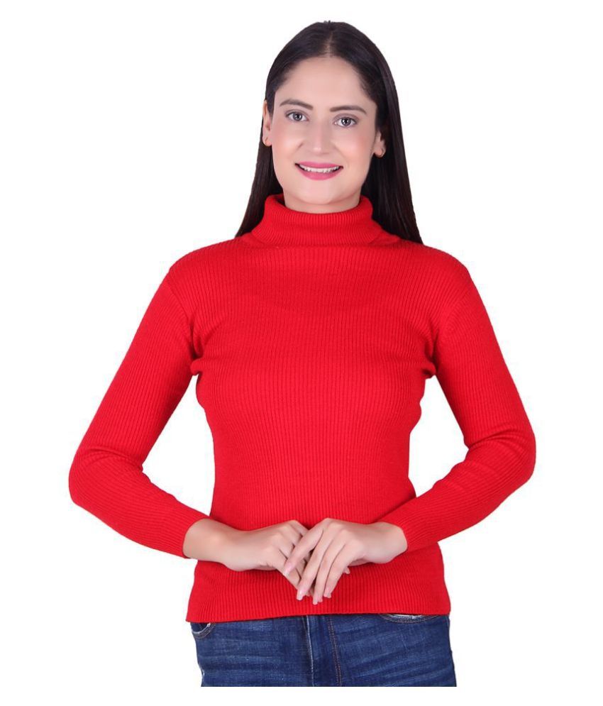     			Ogarti Acrylic Red Pullovers