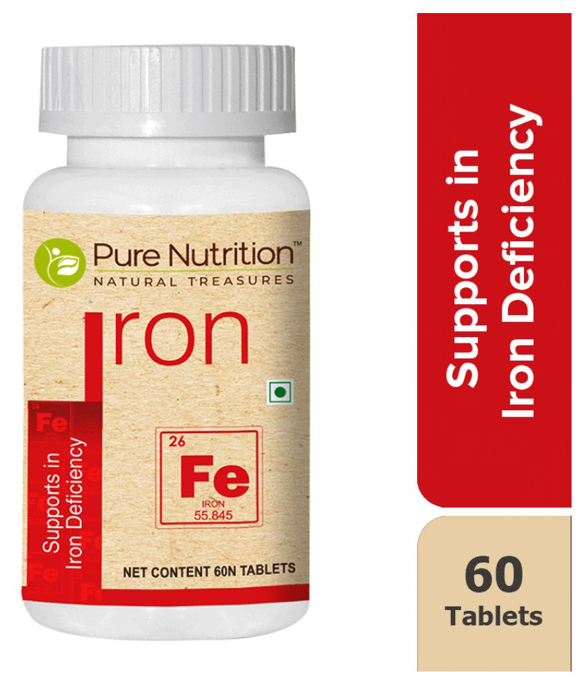 Pure Nutrition Iron tablet 450 mg Minerals Tablets: Buy Pure Nutrition