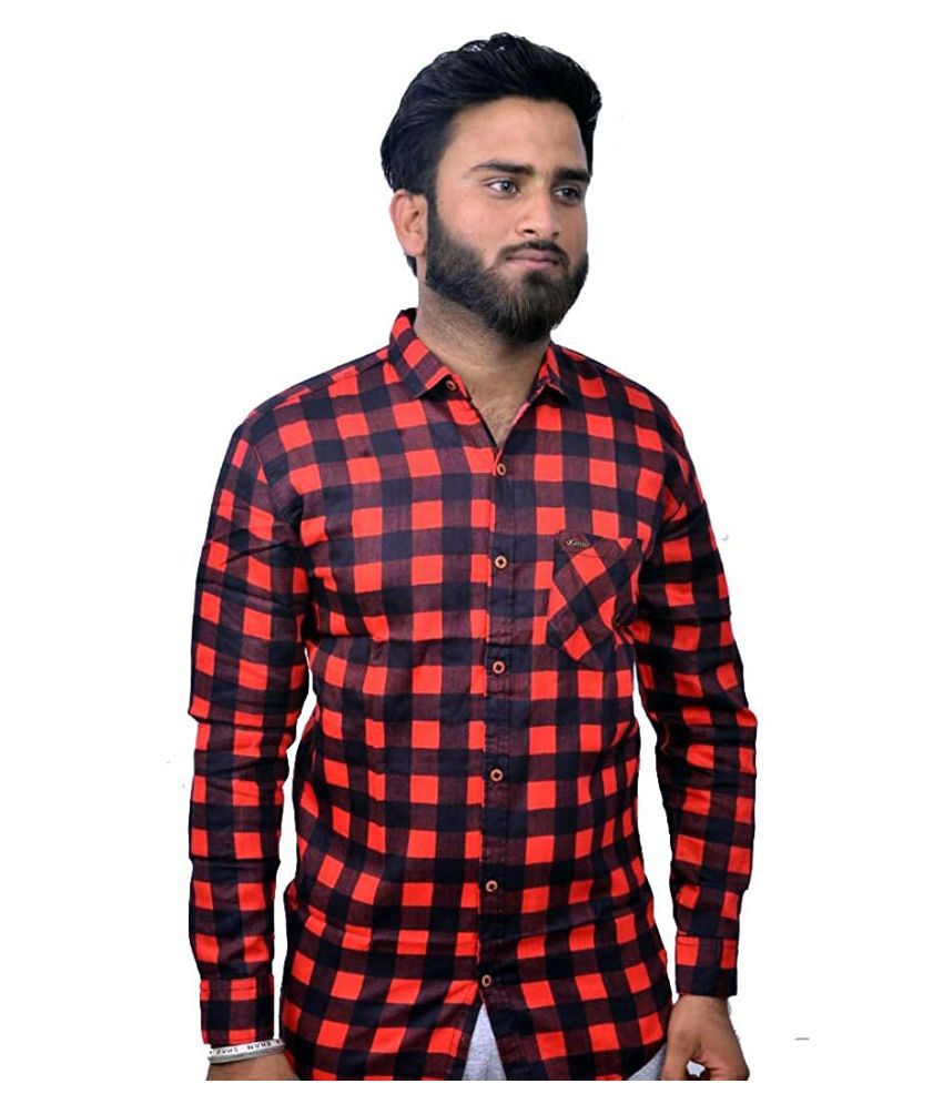 Camisa 100 Percent Cotton Red Shirt - Buy Camisa 100 Percent Cotton Red ...