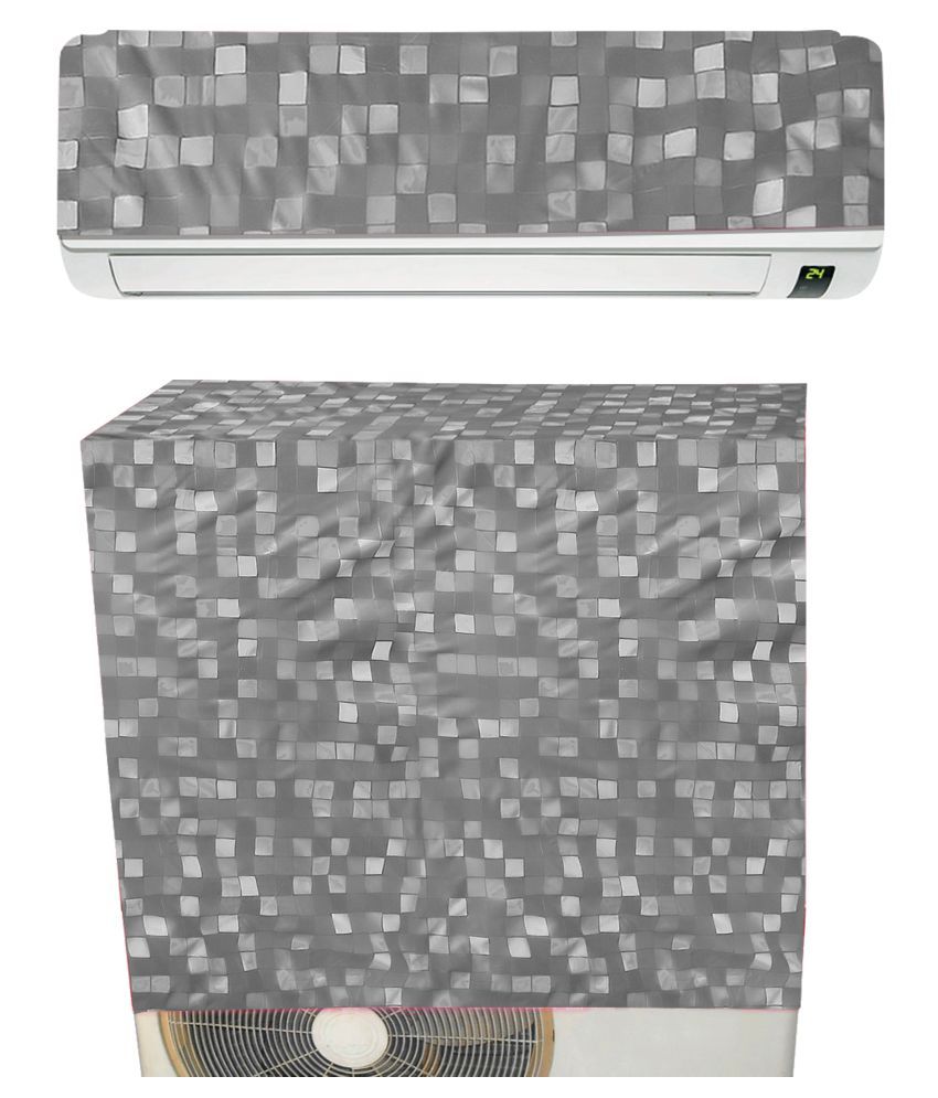     			E-Retailer Single PVC Gray AC Cover for 1.5 Ton Split AC