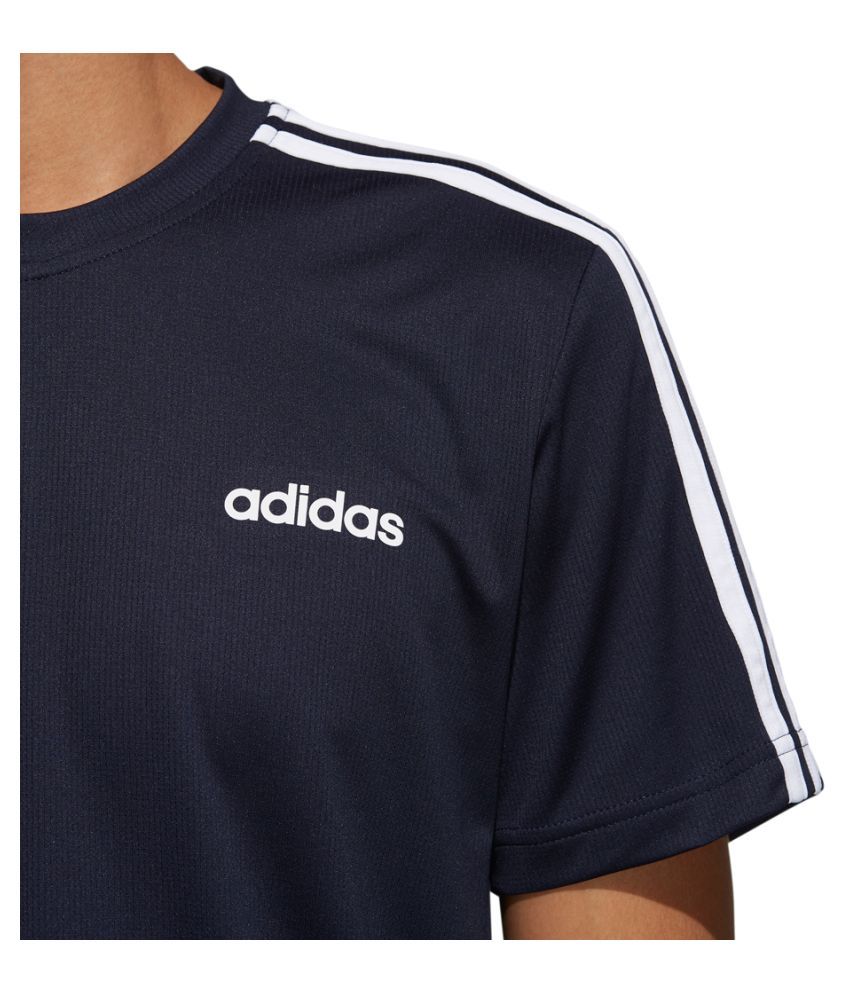 Adidas Blue Polyester T-Shirt - Buy Adidas Blue Polyester T-Shirt ...