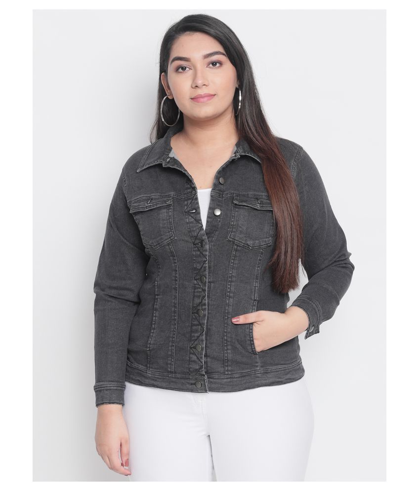 Buy Amydus Cotton Blend Black Jackets 