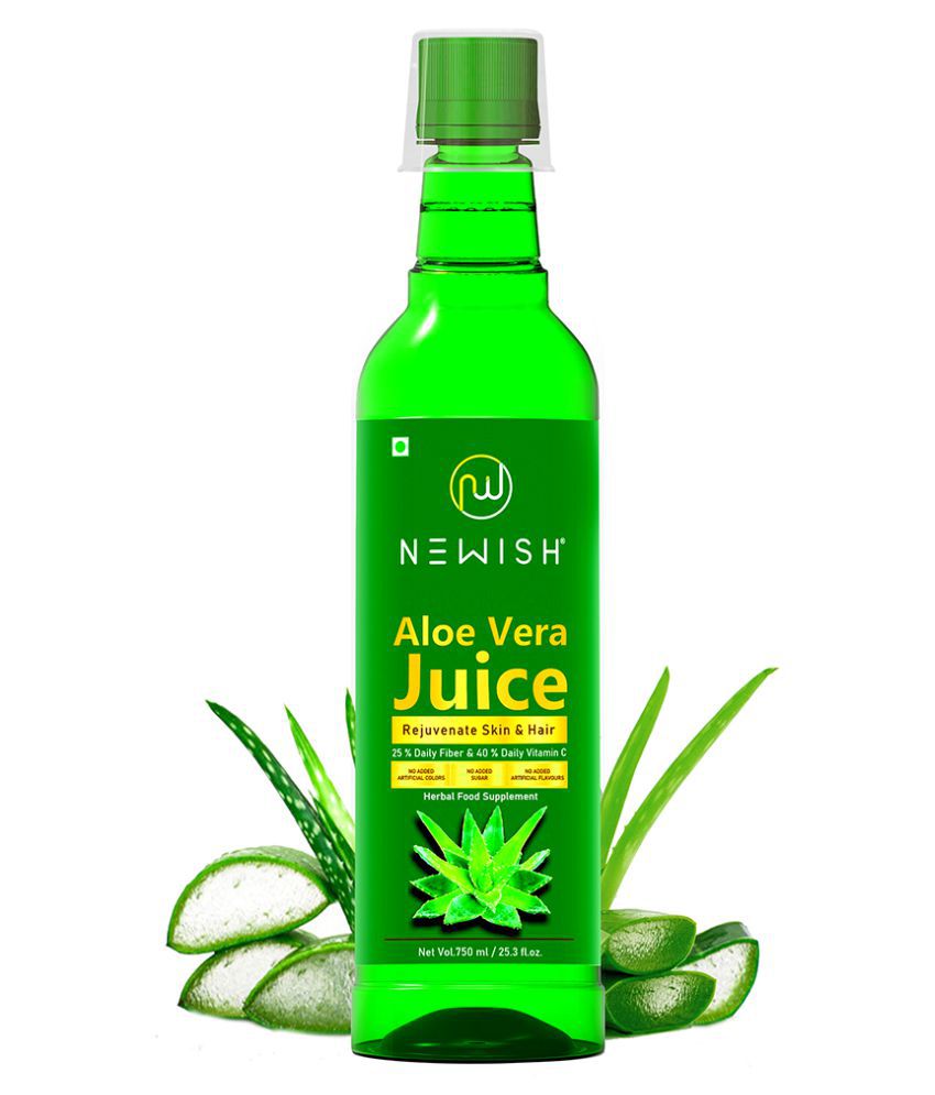 Newish Aloe Vera Juice Organic for Drinking 750 ml (Aloe Vera Juice)