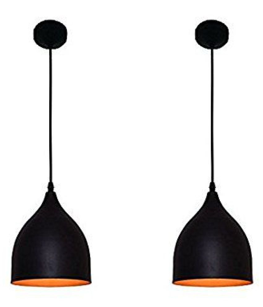     			AFAST Iron Exclusive Iron Hanging Pendant Black - Pack of 2