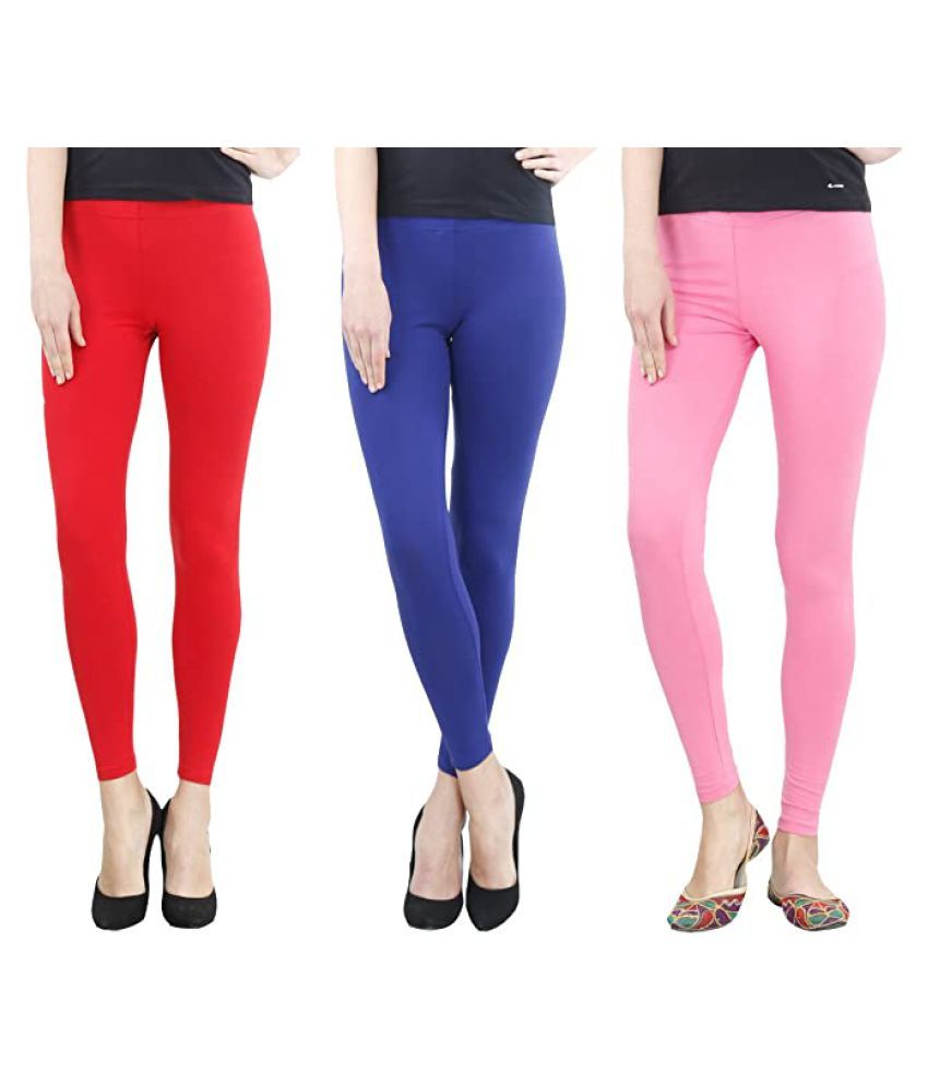 Lux lyra cotton leggings Cotton Pack of 3 Leggings Price in India Buy