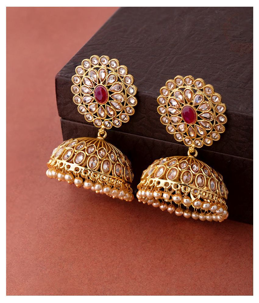 Voylla Traditional Jhumka Drop Earrings - Buy Voylla Traditional Jhumka  Drop Earrings Online at Best Prices in India on Snapdeal