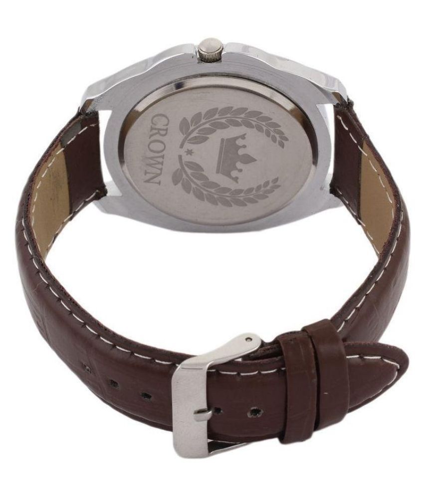 Crown watches CR003 Leather Analog Men's Watch Buy Crown watches CR003 Leather Analog Men's