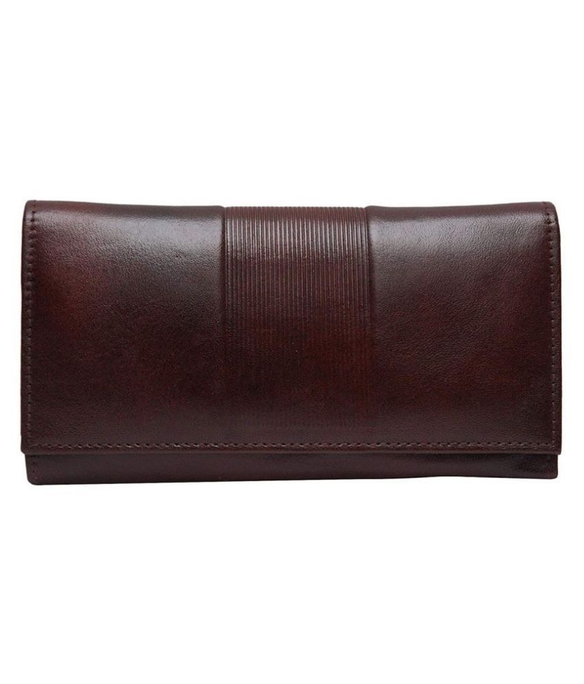 RICH BAG Brown Pure Leather Envelope