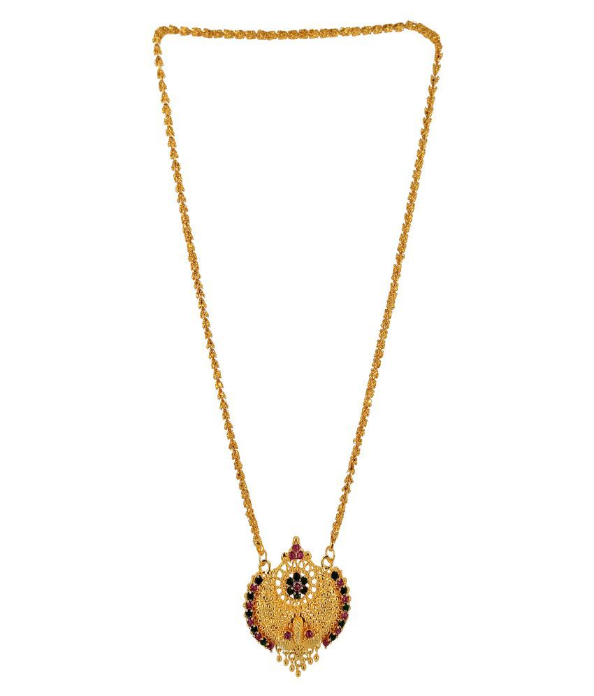     			H M PRODUCT GOLD PLATED ROYAL DESIGN MANGALSUTRA FOR WOMEN-10096