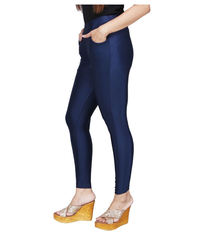 blue jeggings womens