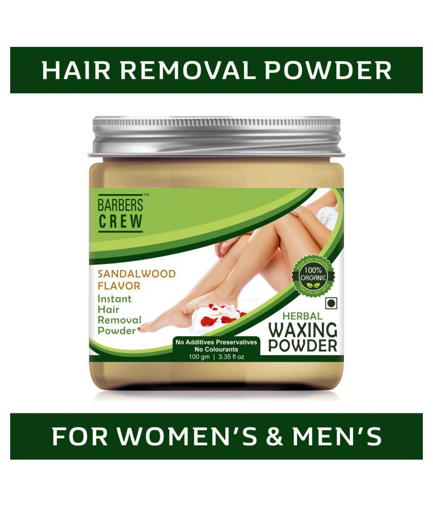 Barbers Crew Natural & Organic Hair Removal Powder -For All Hair Removal Parts Without Pain- 100 g