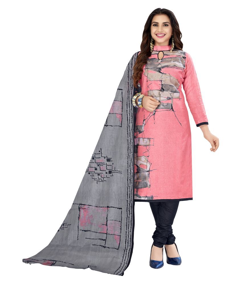 unstitched cotton dress material online