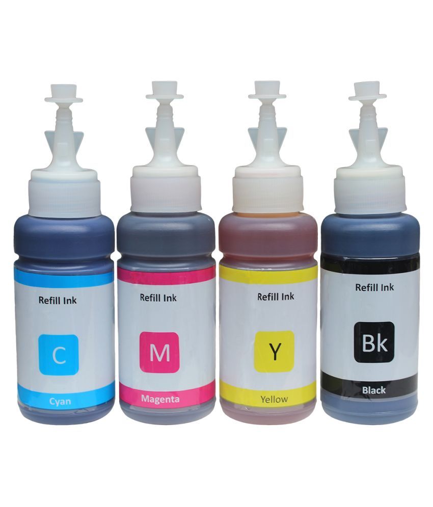 DuraJet T664 Refill Ink Multicolor Pack of 4 Ink bottle for Epson L130