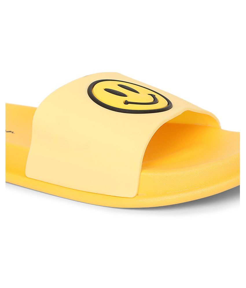 mens yellow slippers