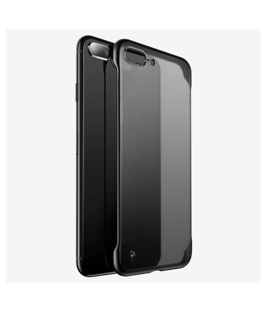 OPPO A5S Plain Cases Designer Hub - Black Frameless Back Cover - Plain ...