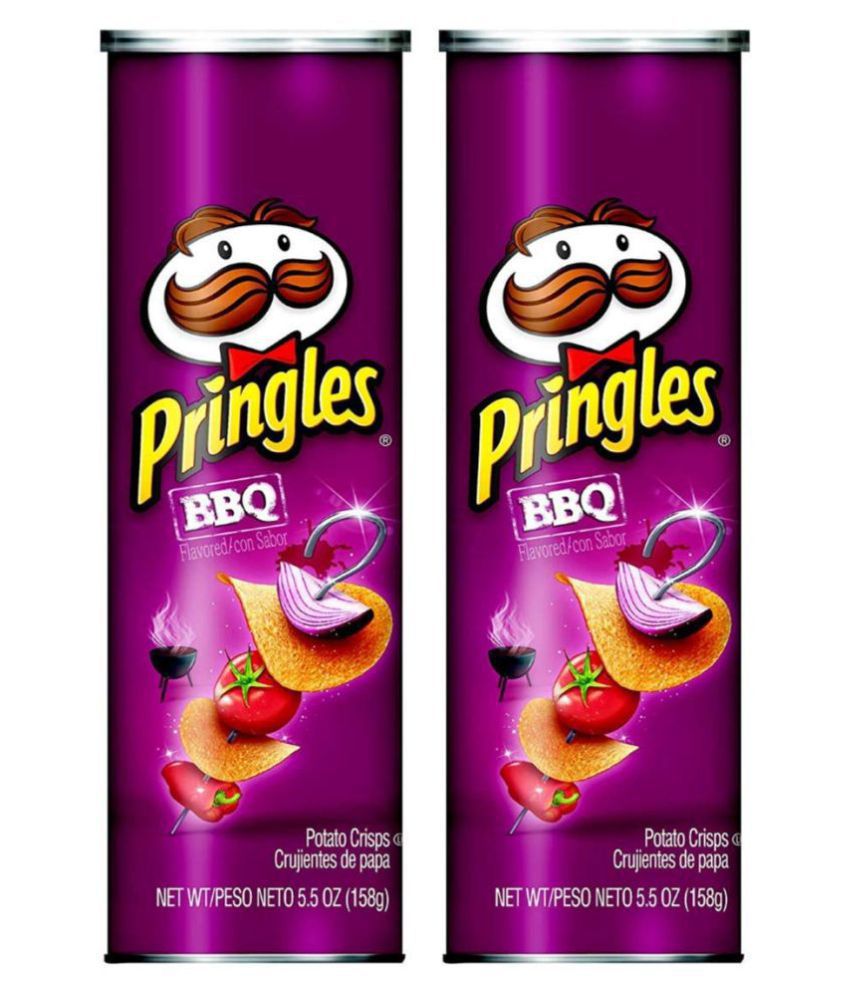 Pringles BBQ Potato Chips 158 g Pack of 2: Buy Pringles BBQ Potato ...