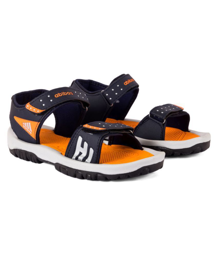 Abibas Orange Synthetic Leather Sandals - Buy Abibas Orange Synthetic ...