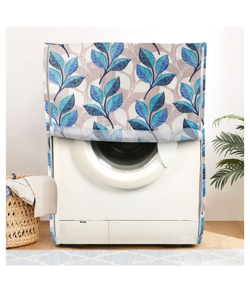     			E-Retailer Single Polyester Blue Washing Machine Cover for Universal 7 kg Front Load