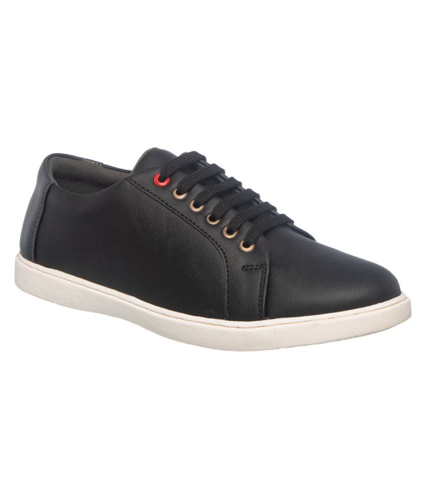     			KHADIM Sneakers Black Casual Shoes