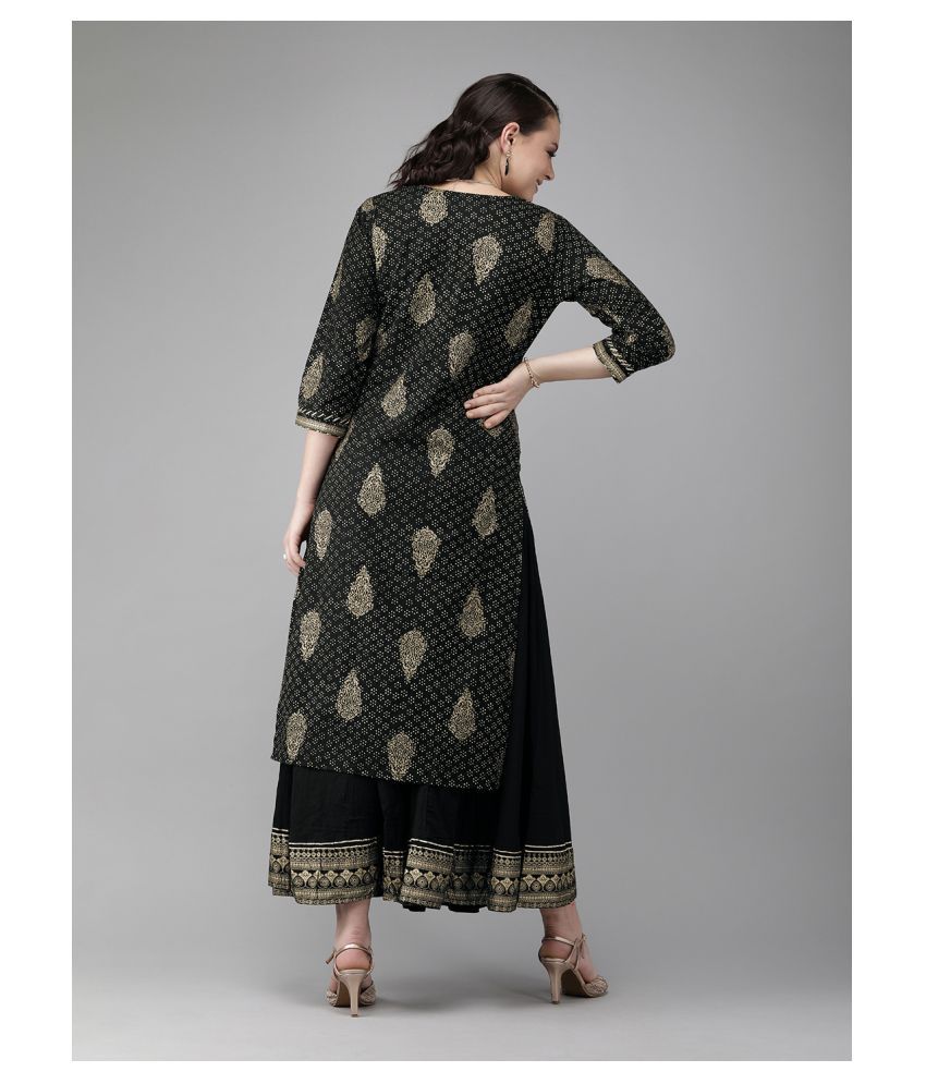 Ishin Cotton Kurti With Sharara And Gharara Stitched Suit Buy Ishin