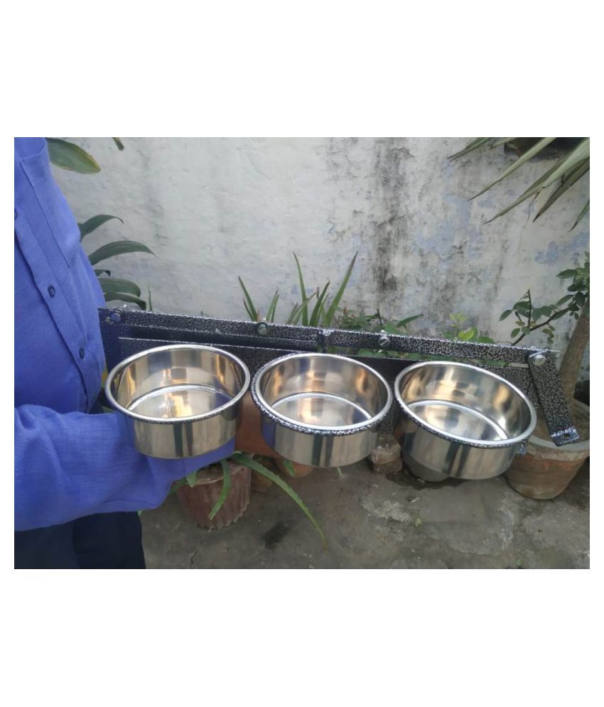 Rotating Birds Seed feeders with 3 Stainless Steel Bowls