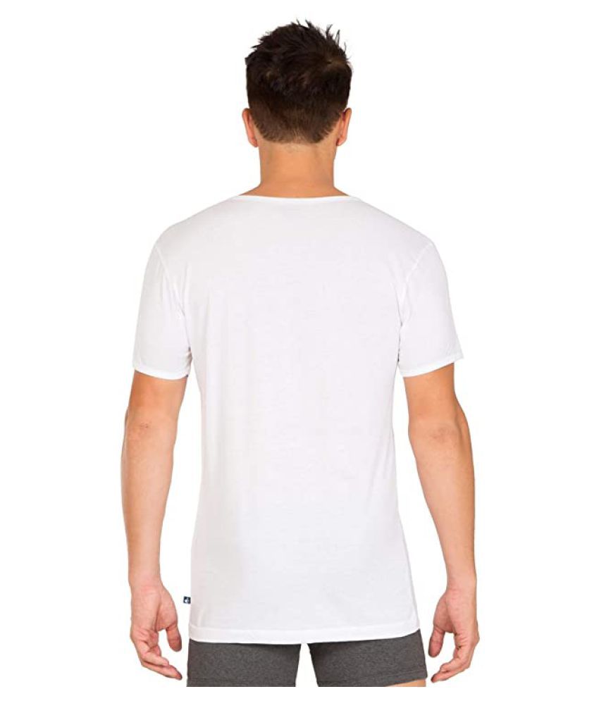 UNIQUE White Polyester T-Shirt