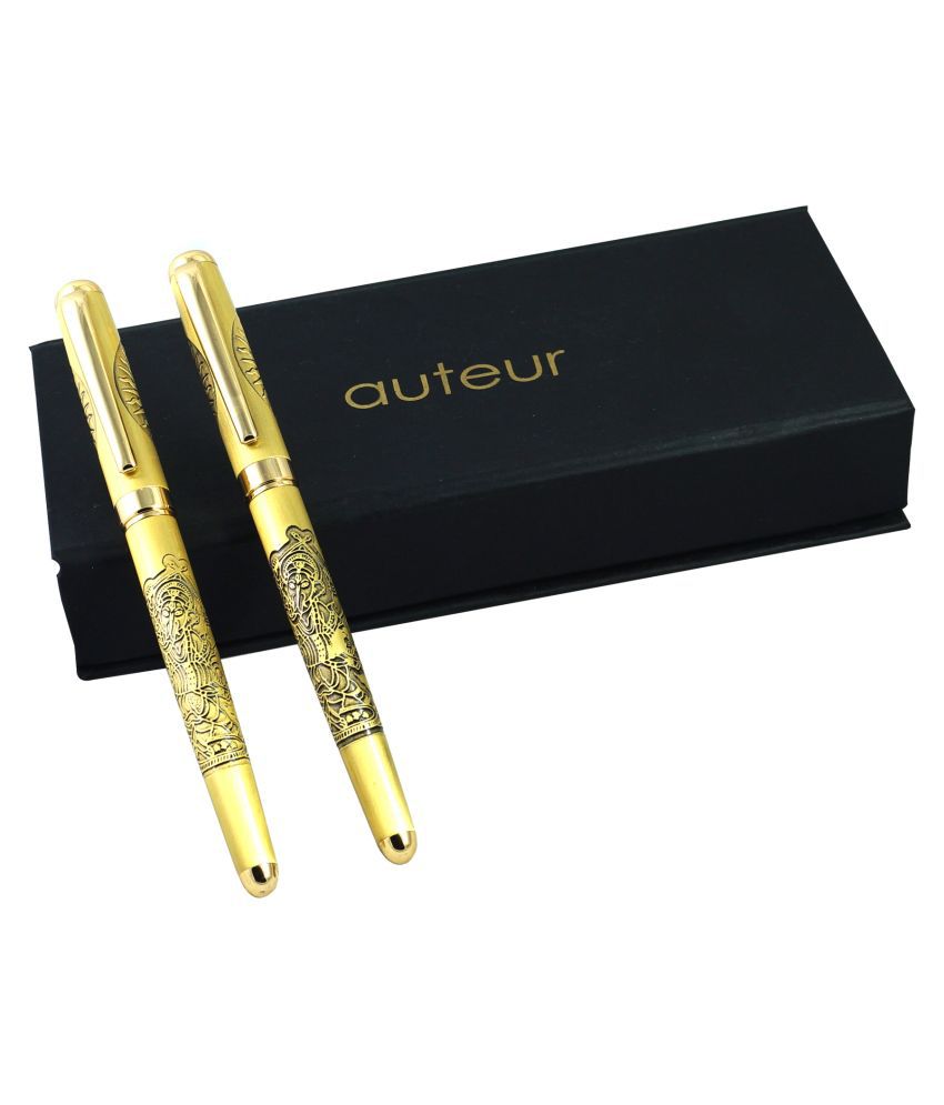     			auteur Blessings, Lord Ganesha and Om Engarved  Pen Gift Set