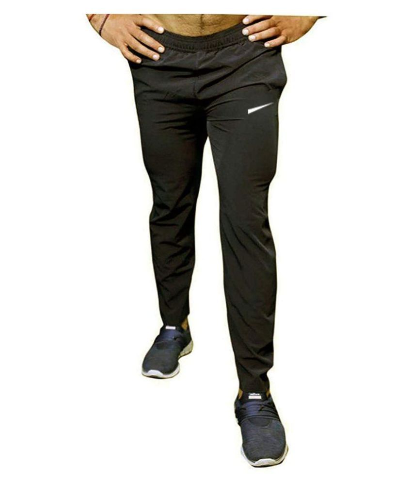 lycra blend track pants