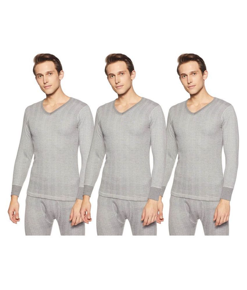     			Dixcy Scott Grey Thermal Upper Pack of 3