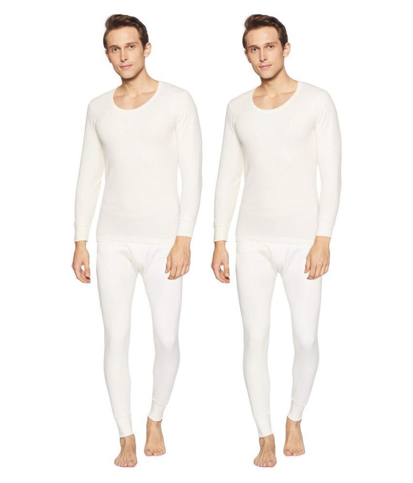     			Dixcy Scott White Thermal Sets Pack of 2
