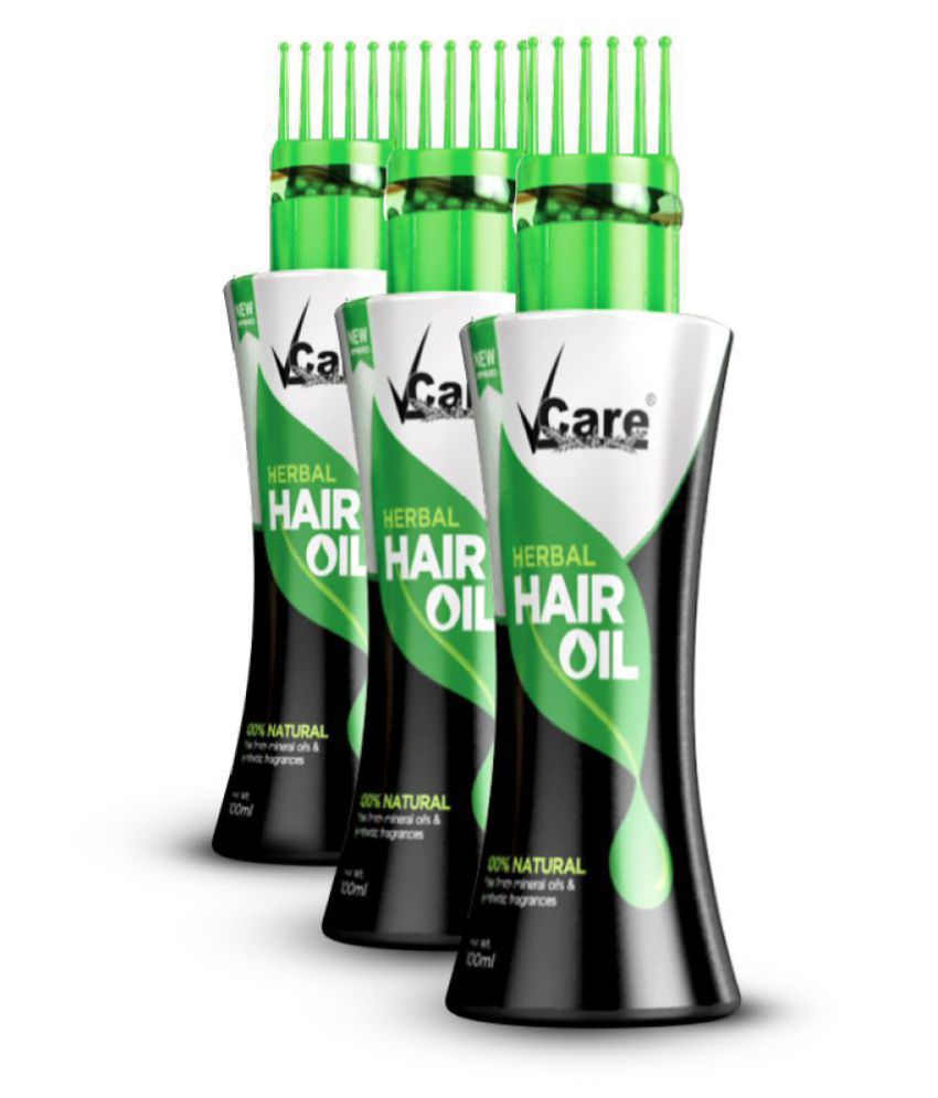     			Vcare New Improved Herbal Hair Oil with Wonder Cap 100 ml Each (Pack of 3)