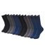 MOZZART Men's Cotton Solid Crew Socks/ Business Formal socks Pack of 6 Multicoloured Free Size